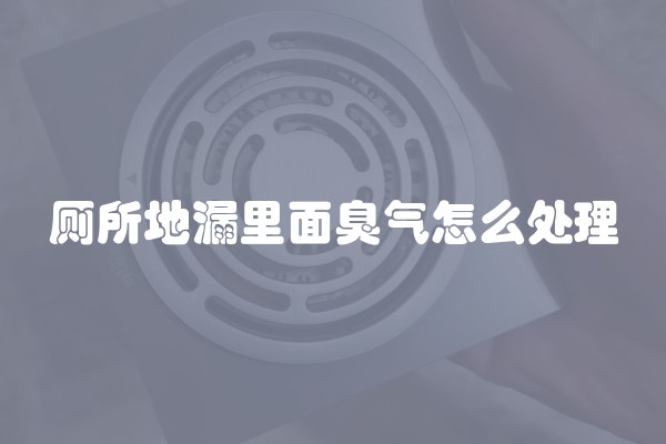 厕所地漏里面臭气怎么处理