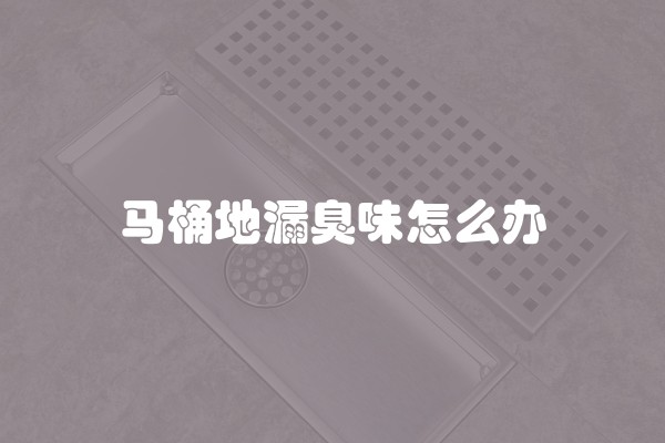 马桶地漏臭味怎么办