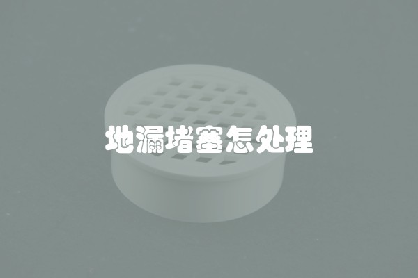 地漏堵塞怎处理