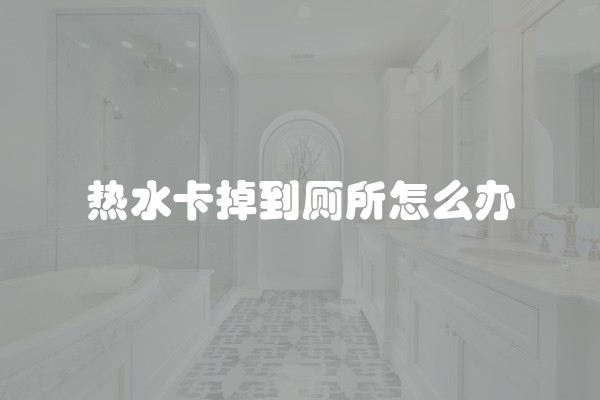 热水卡掉到厕所怎么办
