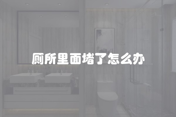 厕所里面堵了怎么办