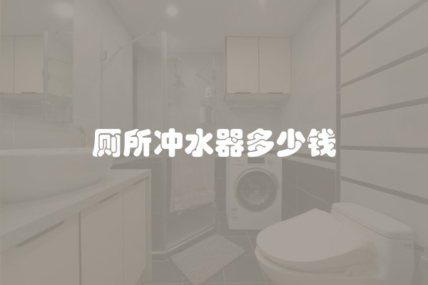 厕所冲水器多少钱