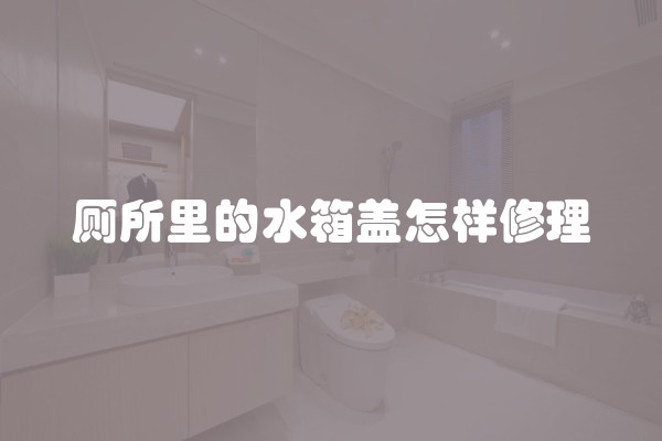 厕所里的水箱盖怎样修理
