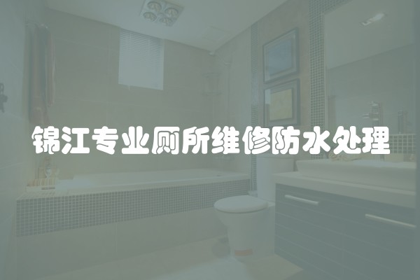 锦江专业厕所维修防水处理
