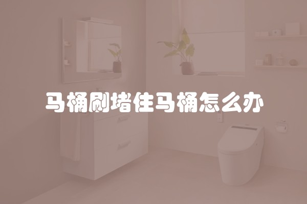 马桶刷堵住马桶怎么办