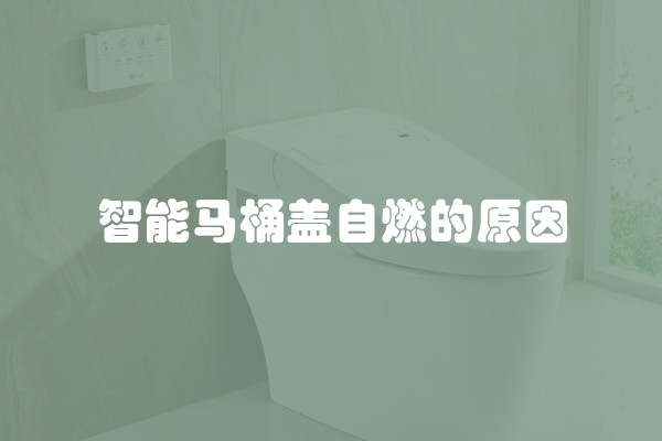 智能马桶盖自燃的原因