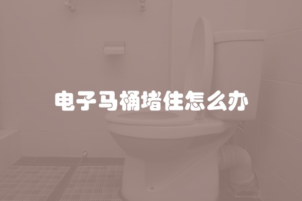 电子马桶堵住怎么办