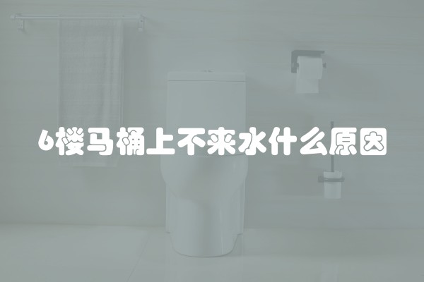 6楼马桶上不来水什么原因