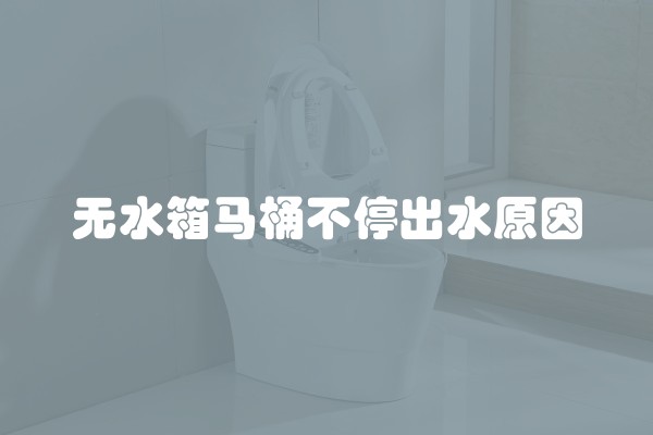 无水箱马桶不停出水原因