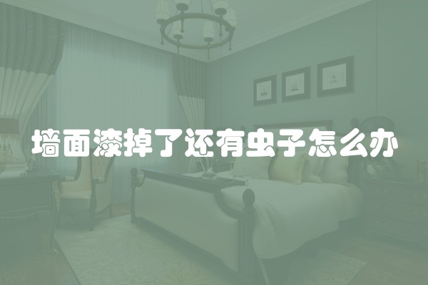 墙面漆掉了还有虫子怎么办