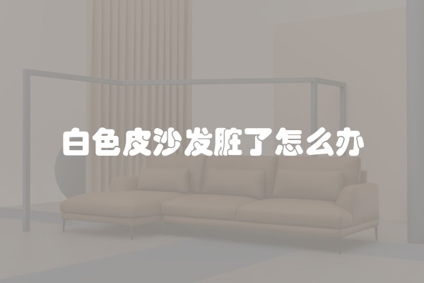白色皮沙发脏了怎么办