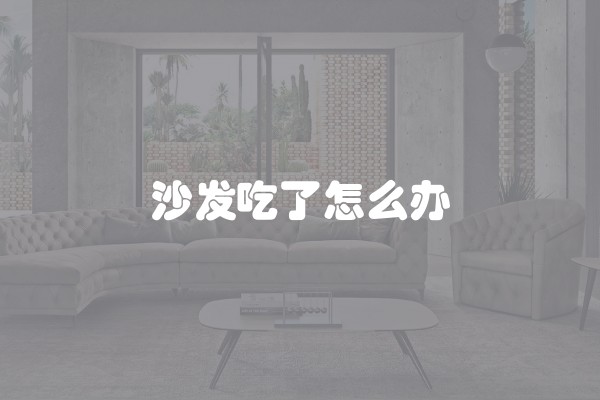 沙发吃了怎么办