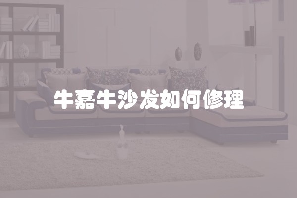 牛嘉牛沙发如何修理