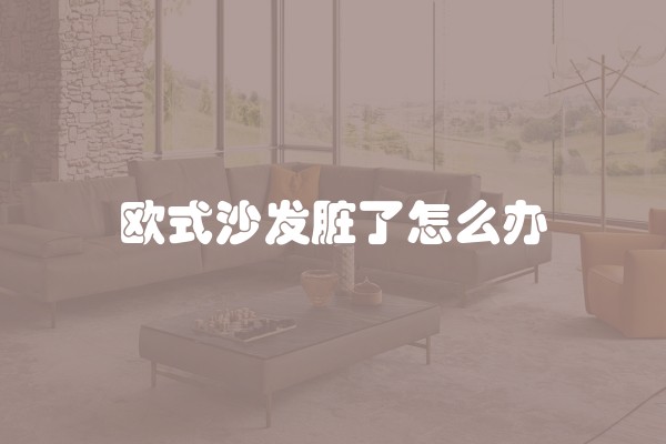 欧式沙发脏了怎么办