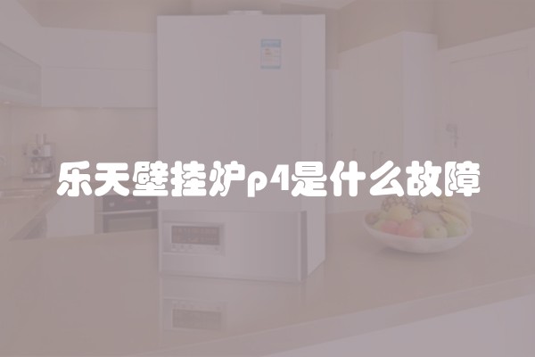 乐天壁挂炉p4是什么故障