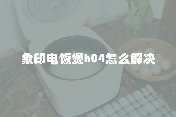 象印电饭煲h04怎么解决