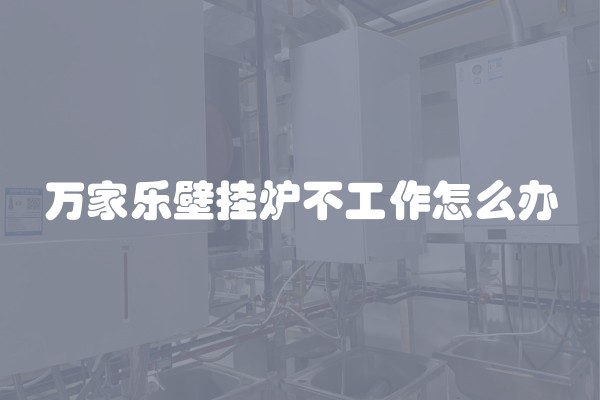 万家乐壁挂炉不工作怎么办