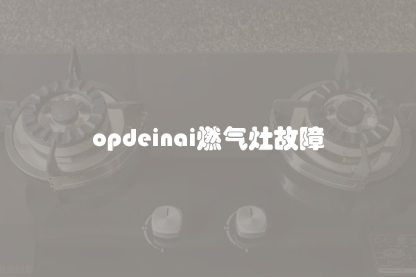 opdeinai燃气灶故障