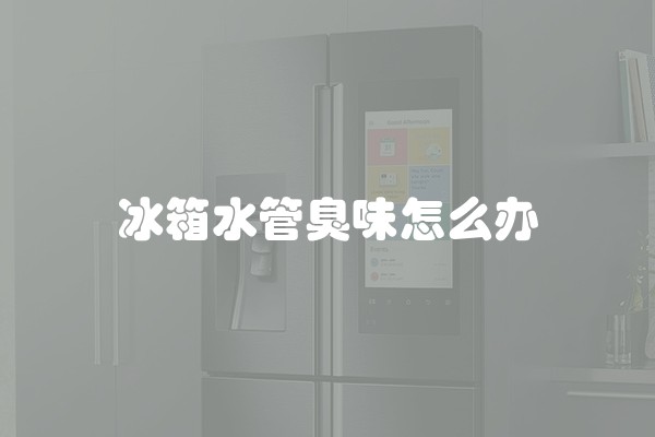 冰箱水管臭味怎么办