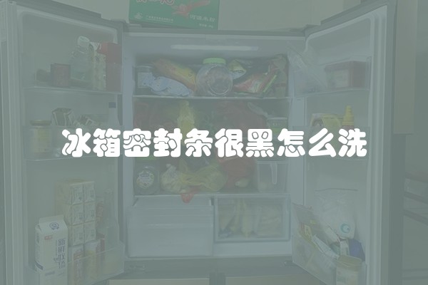 冰箱密封条很黑怎么洗