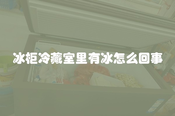 冰柜冷藏室里有冰怎么回事
