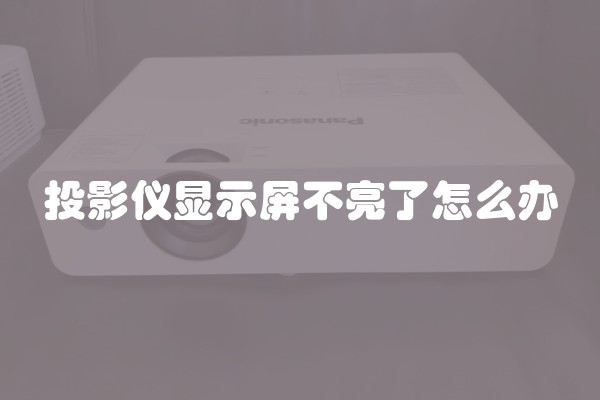 投影仪显示屏不亮了怎么办