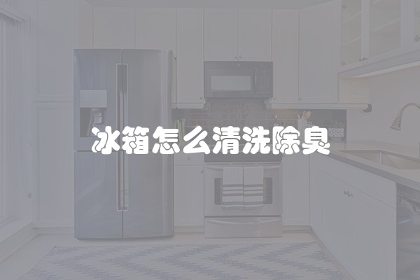 冰箱怎么清洗除臭