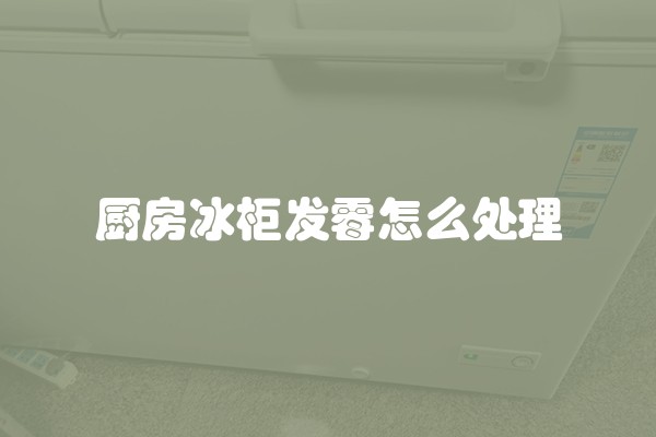 厨房冰柜发霉怎么处理