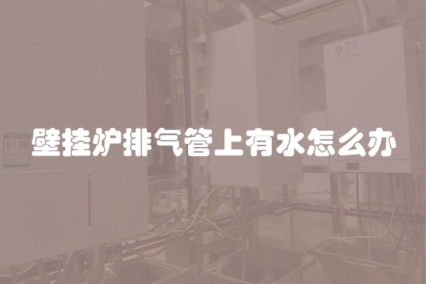 壁挂炉排气管上有水怎么办