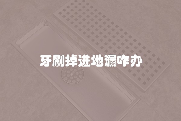 牙刷掉进地漏咋办