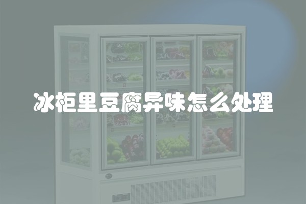 冰柜里豆腐异味怎么处理