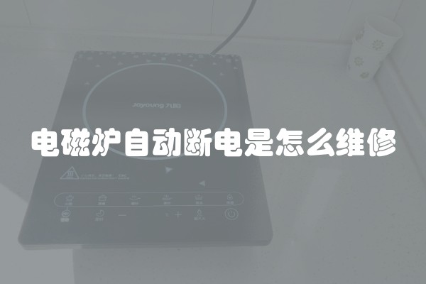 电磁炉自动断电是怎么维修