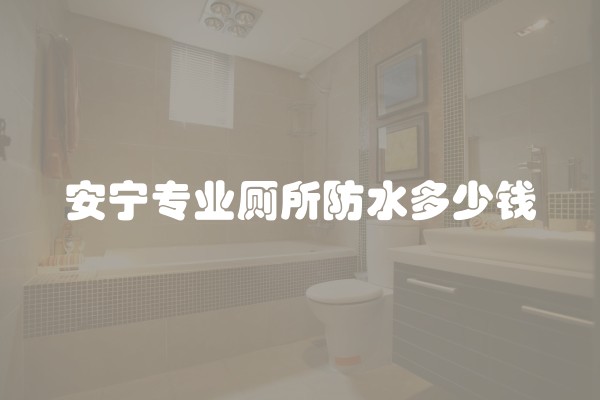 安宁专业厕所防水多少钱