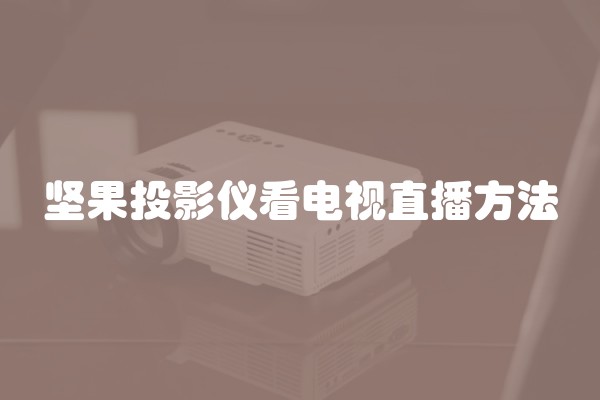 坚果投影仪看电视直播方法