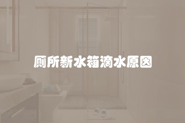 厕所新水箱滴水原因