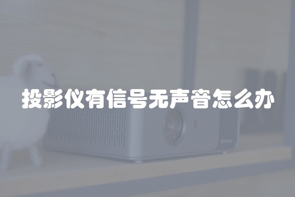 投影仪有信号无声音怎么办