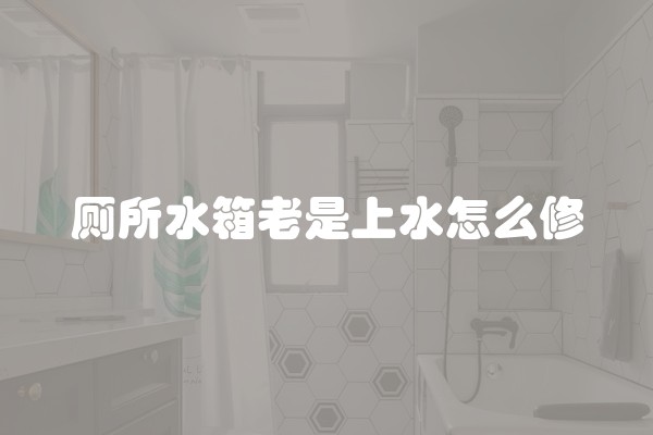厕所水箱老是上水怎么修