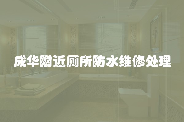 成华附近厕所防水维修处理