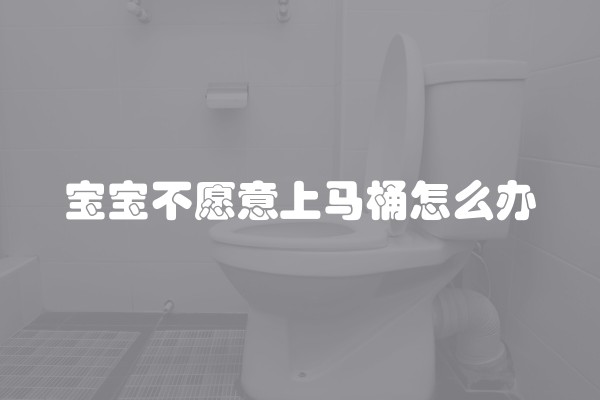宝宝不愿意上马桶怎么办