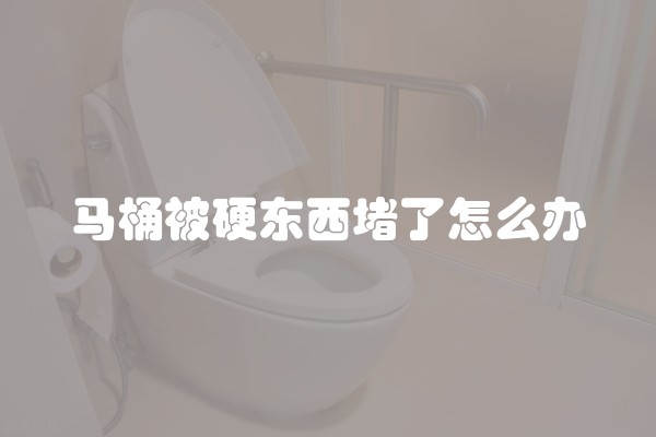 马桶被硬东西堵了怎么办