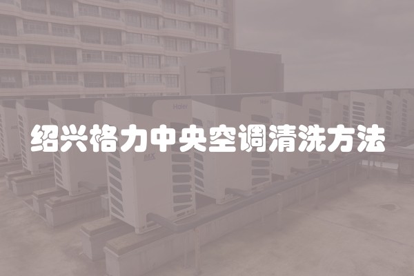 绍兴格力中央空调清洗方法
