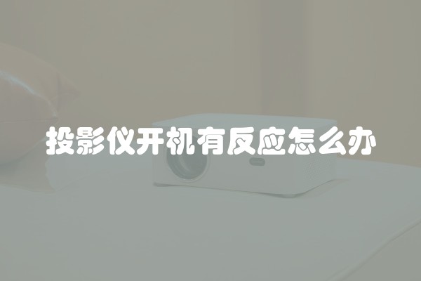 投影仪开机有反应怎么办