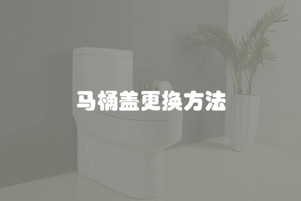 马桶盖更换方法