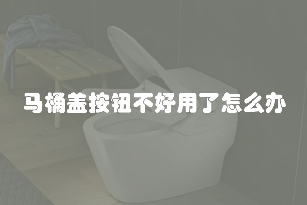 马桶盖按钮不好用了怎么办