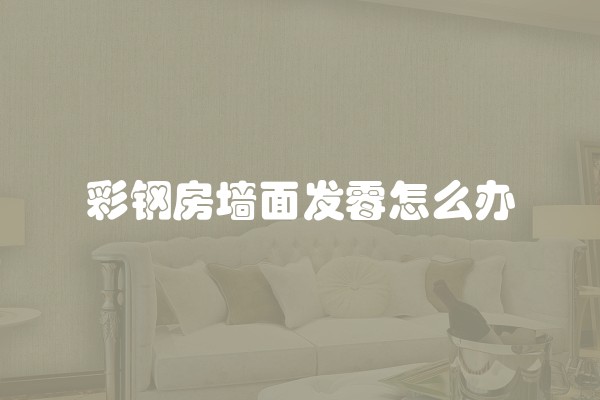 彩钢房墙面发霉怎么办