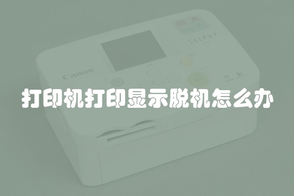 打印机打印显示脱机怎么办