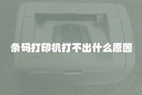 条码打印机打不出什么原因