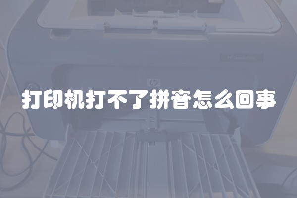 打印机打不了拼音怎么回事