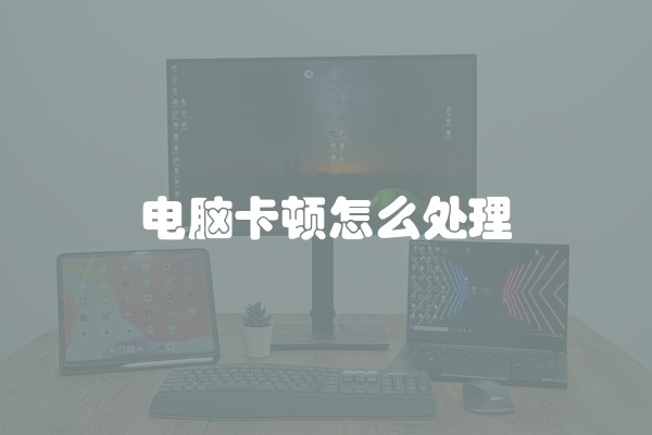 电脑卡顿怎么处理