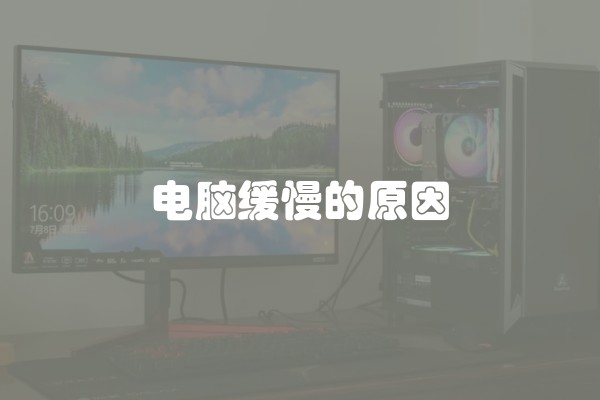 电脑缓慢的原因
